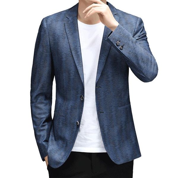 

men's suits & blazers men casual blazer 2021 business suit jacket fashion office slim coats male, White;black