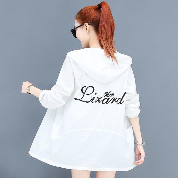 

women's jackets #5377 summer jacket women hooded casual outerwear womens thin printed windbreaker loose ladies zipper, Black;brown