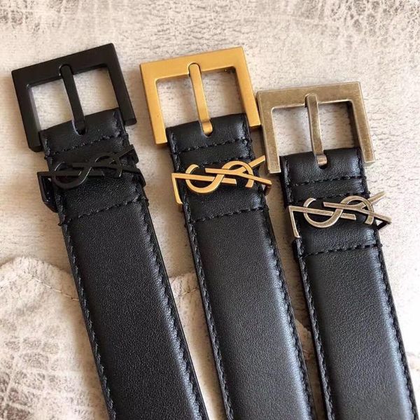 

belts 2021 female belt women's fashion for designer dress 3.0cm width, Black;brown