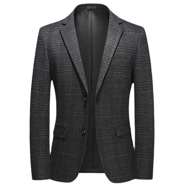 

men's suits & blazers dress suit jacket fall winter casual single west breasted pocket trim four options m-4xl, White;black