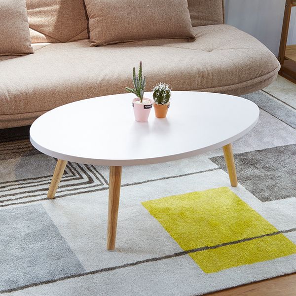 

nordic modern small family living room fashion mini simple white water drop round tea table creative furniture