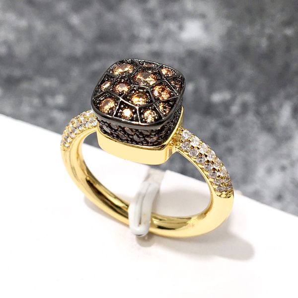 

personality eternal love iced out couple rings woman bee hive zircon copper plating 18k gold ring for women fashion bridesmaid sisters jewel, Silver
