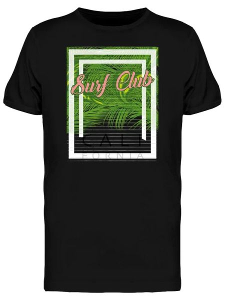 

Palm Tree Surf Club Men's Tee -Image by Shutterstock, White;black