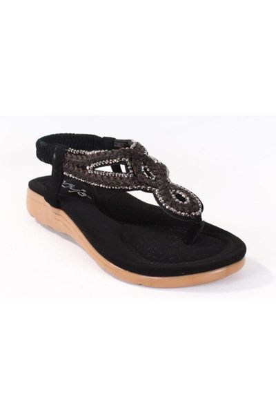 

sandals women's black orthopedic casual 20y200-8