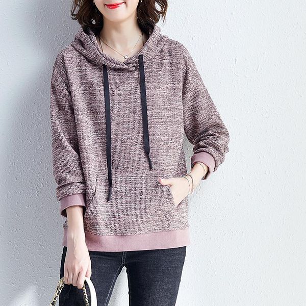 

women's hoodies & sweatshirts spring autumn women harajuku hooded knitted hoodie ladies hoody streetwear rr0114, Black
