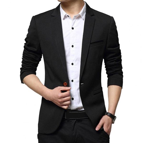 

men's suits & blazers 2021 arrival luxury men blazer turn-down collar spring fashion brand slim fit suit business for meeting, White;black
