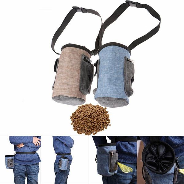 

dog car seat covers portable training treat bag pet feed pocket puppy snack reward waist walking pouch detachable pack