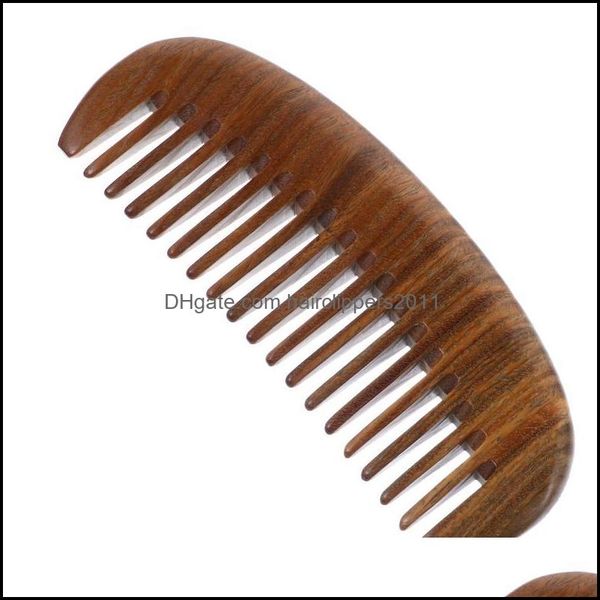 

hair brushes care & styling tools products 1pc portable retro veood comb fashion carved scalp mas drop delivery 2021 s1pvq, Silver