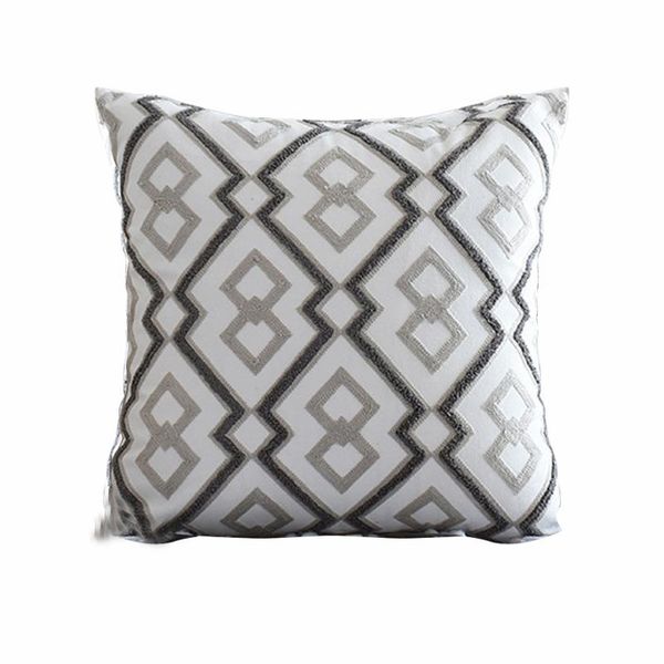 

pillow case 45x45cm office bedroom bath cushion printing emboridered geometric decorative soft kid throw cover home decor blend