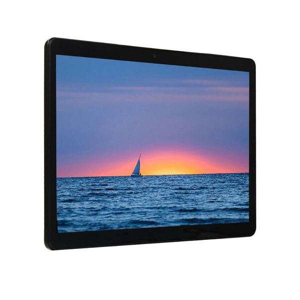 

car video 10.1 inch ips screen android 8.0 ten-core tablet pc round hole 8gb+128gb dual sim card slots 3g phone call with gps fm