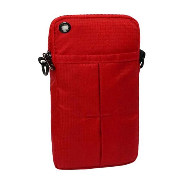 

card holders neck hanging travel passport cover wallet id holder storage clutch money bag multifunction mobile phone pockets, Brown;gray