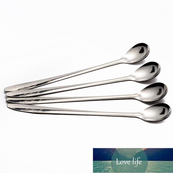 Spoons Long Handle Sorvete Sorvete de Aço Inoxidável Sobremesa de Cafeteira Cozinha Bar Restaurante Suprimentos Atacado1