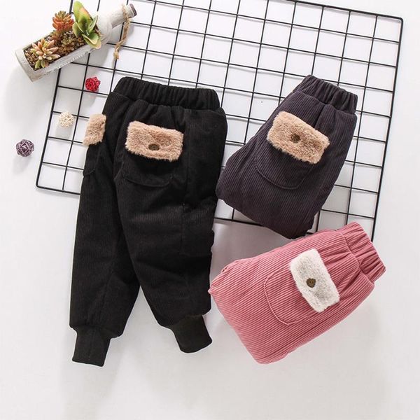 

trousers girls winter pants thick warm sweatpants for 2021 children's casual baby girl clothes, Blue