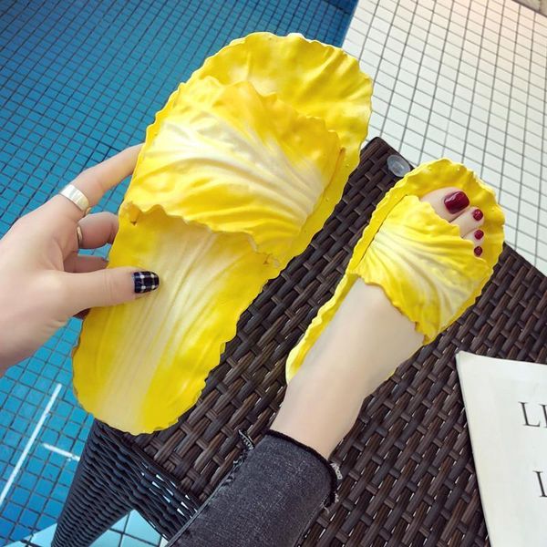 

slippers sandals woman home bathroom flip flops funny chinese cabbage lovers outdoor lncreased slip resistance and wear stance sandalias, Black