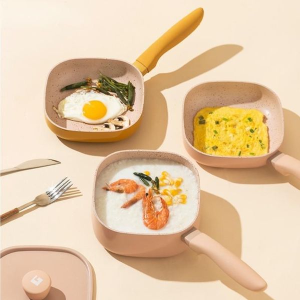 

pans baby food pot multi-functional stone non-stick small milk boiling for children