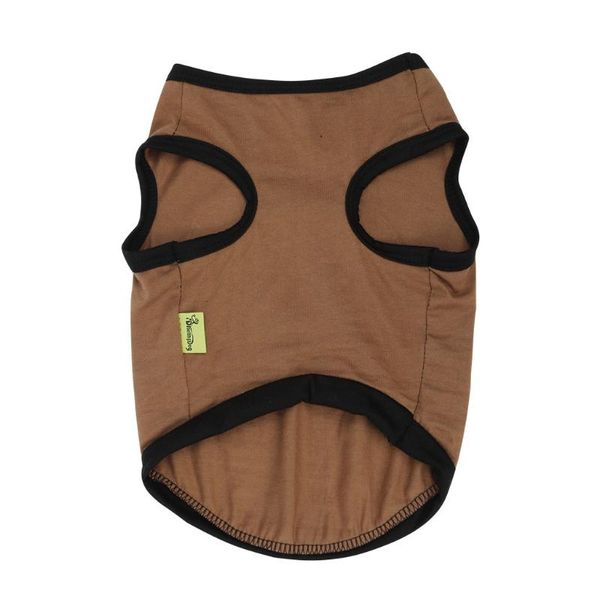 

dog apparel transer shirt brown fashion pet spring and summer breathable bearded vest dogs cat thin clothing jersey perro 19may7 p40