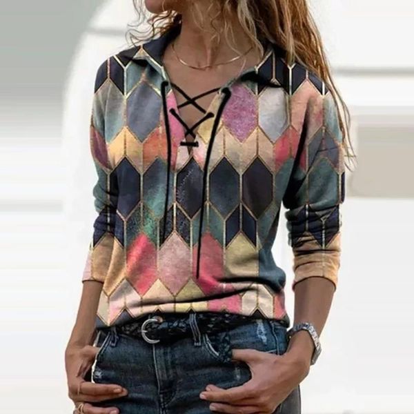 

women's blouses & shirts autumn solid color vintage women long sleeve hollow out slim bandage blouse satin clubwear streetwear female t, White