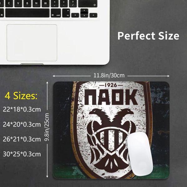 

mouse pads & wrist rests paok pad diy print eagle black dikefalos euro europe europa logo cup sport club goal match