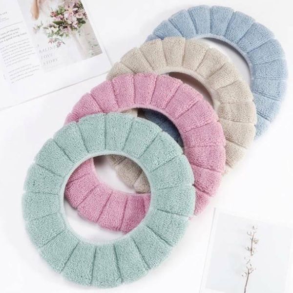 

toilet seat covers bathroom soft closestool cover washable winter warm mat pad cushion