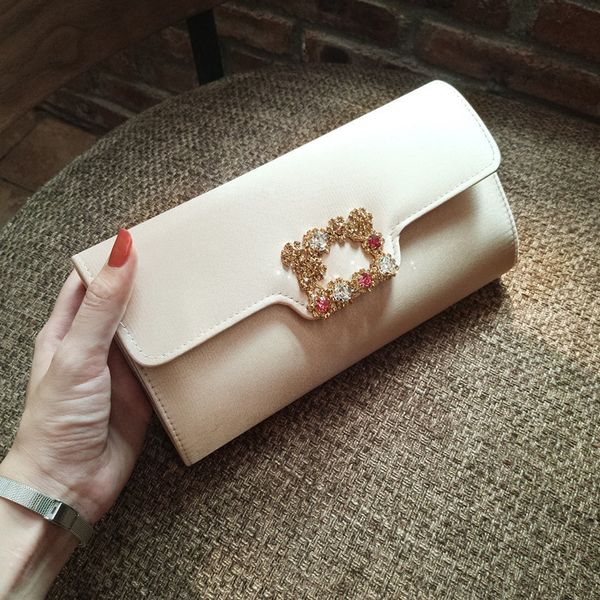 

new fashion handbag silk and satin banquet red bag wedding girl