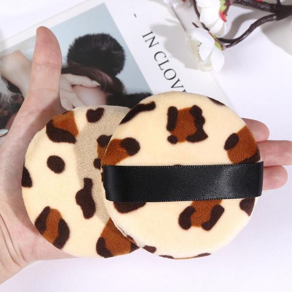 

sponges, applicators & cotton large size makeup powder puff loose honey soft flocking plush round biscuit