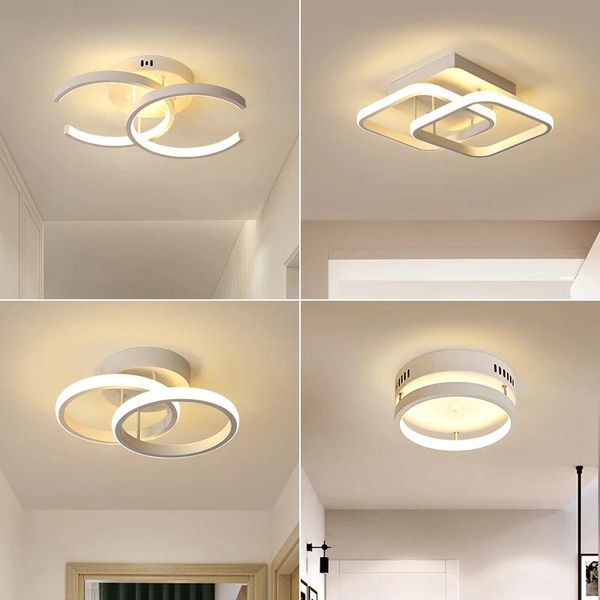 

ceiling lights modern led for living room hallway balcony corridor bedroom aisle home black white lamp 110v/220v