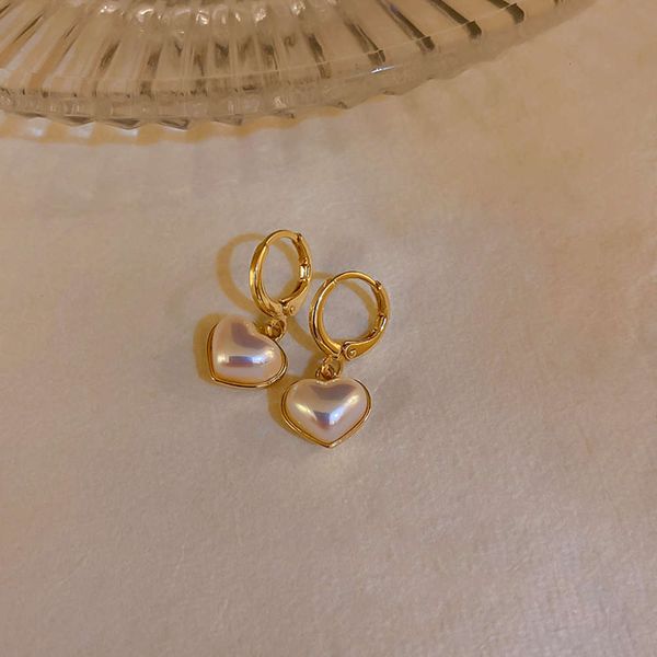 

pearl love earrings style small lovely earrings simple temperament women