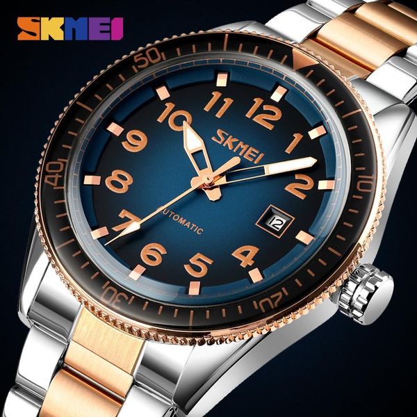 Skmei Business Automation Men Watch Date Time Mens Механические наручные часы светящиеся водонепроницаемые мужские часы Reloj Hombre 9232 Q0524
