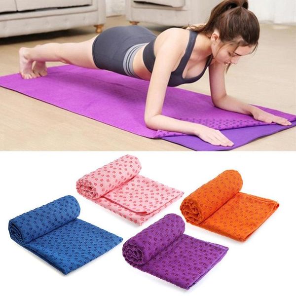 

non slip yoga mat cover towel anti skid microfiber size 183cm*61cm 72''x24'' shop towels pilates blankets fitness mats