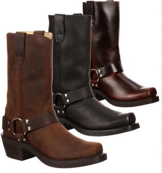 

rivet short boots, square heel martin boots in autumn and winter, Black