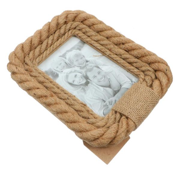 

frames 1pc wooden po frame unique rope decor picture simple holder