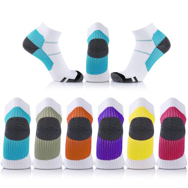 

men's socks and women's cotton breathable cushioning ankle sports, Black