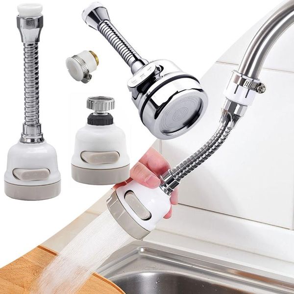

360Â° swivel faucet tap aerator diffuser nozzle splash-proof filter 3 gear sprayer head female thread on kitchen faucets