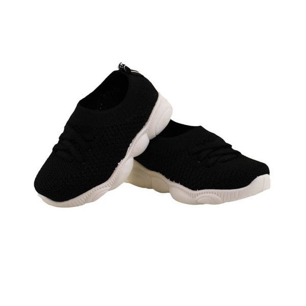 

athletic kids shoes trainers canvas boys sneakers footwear d294, Black