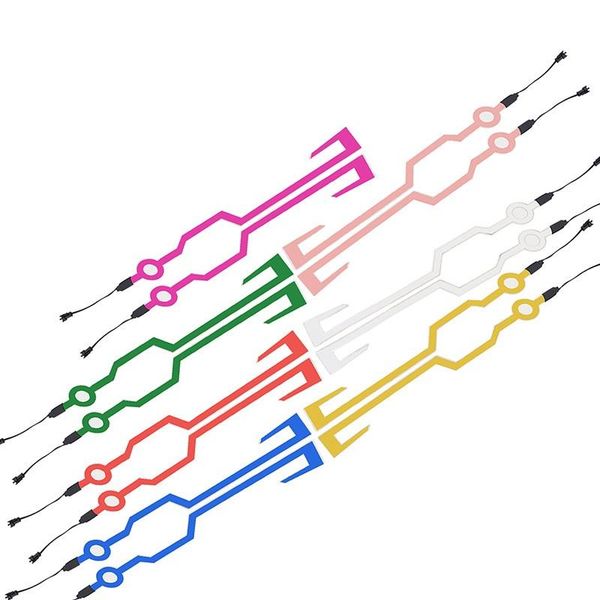 

motorcycle helmets for led night riding lights bike helmet el cold light flashing stripe luminous sticker universal waterproof