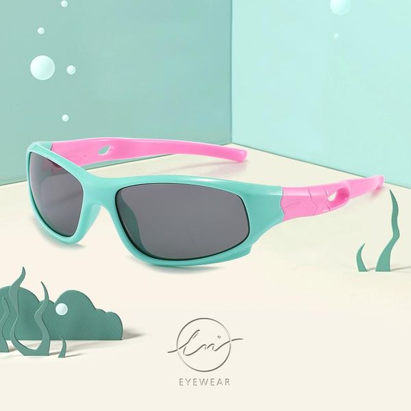 

sunglasses lm 2021 kids sport polarized children boys girls sun glasses travel goggle outdoor uv400 cool eyeglasses, Blue