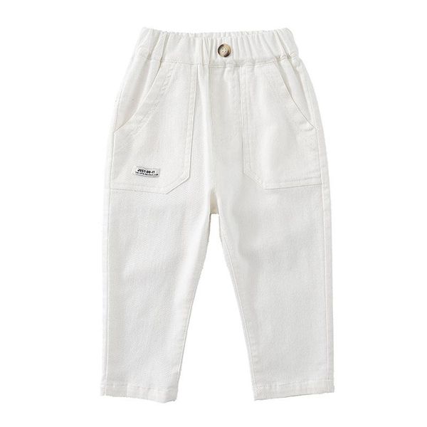 

jeans baby girls children pants clothes cute fashion 2021 autumn spring kids white, Blue