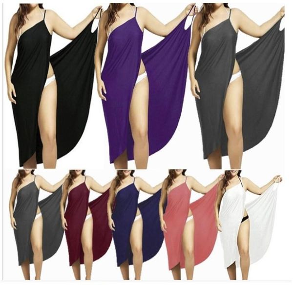 

women's swimwear yvlvol pure color women summer beach dress suspender short 2021 plus size 5xl, White;black
