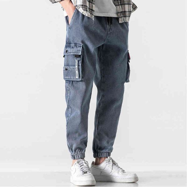 

jeans men's loose autumn korean trendy overalls casual large harlan leggings, Blue