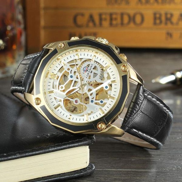 

wristwatches fashion the mens' watches mechanical watch men automatic male wrist luxury clock for classic, Slivery;brown