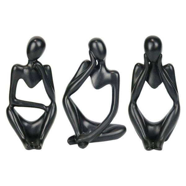 

party decoration resin sculpture thinker statue abstract modern