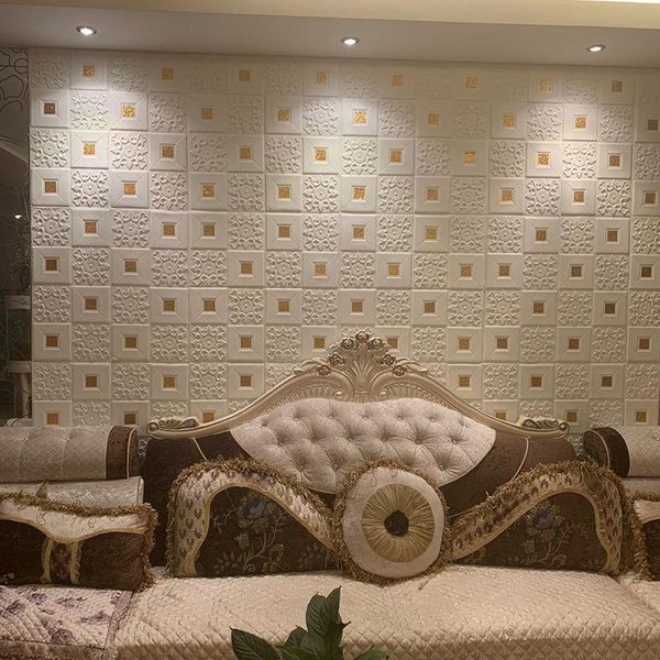 

wall stickers 10 pieces of 3d stereo foam wallpaper old renovation self-adhesive
