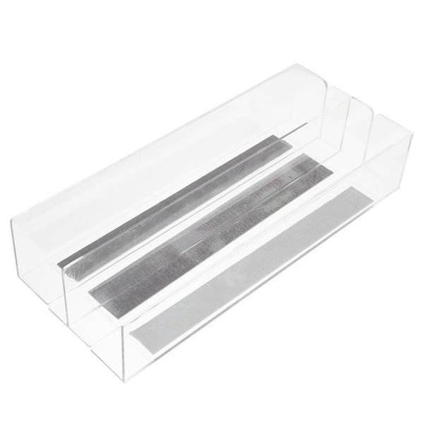 

hooks & rails 3pcs acrylic shelf divider supermarket commodity splitter classification baffle