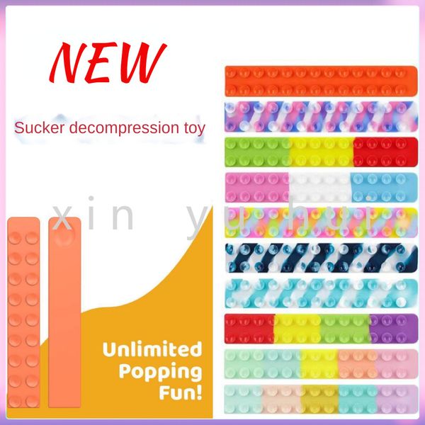 

2022 party favor fidget toys creative sucker sticker novelty silicone sheet decompression squishy magic sucker kids toys gift