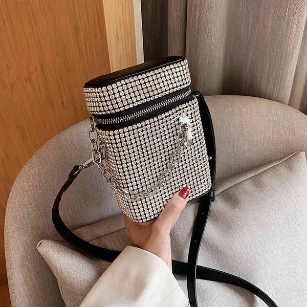 

k16 personalized diamond dinner shiny box small fashion net red shoulder bag women's versatile