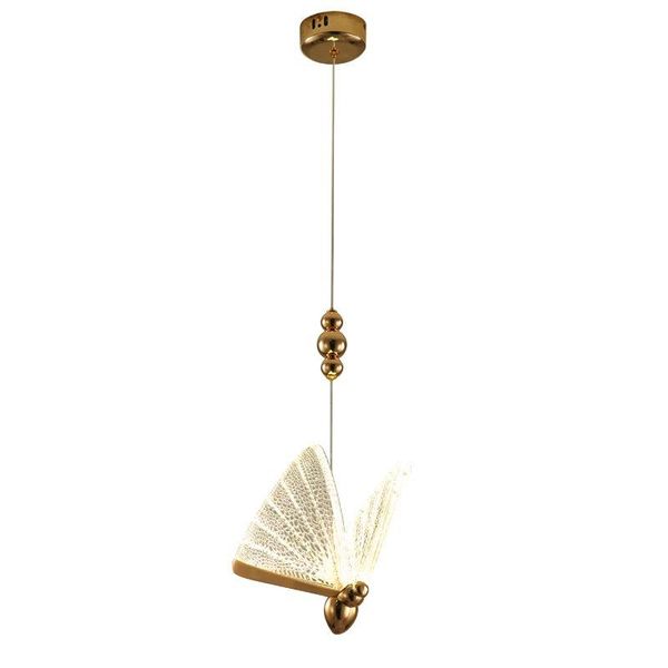 

pendant lamps loft bedroom iron art led lights nordic modern creative restaurant stairs acrylic butterfly hanging luminaire