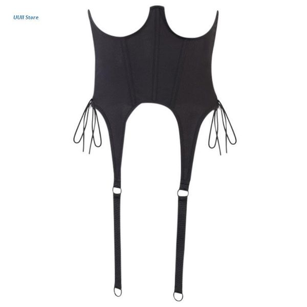 

belts underbust women vintage corset curve shaper modeling strap slimming waist corsets bustiers clip, Black;brown