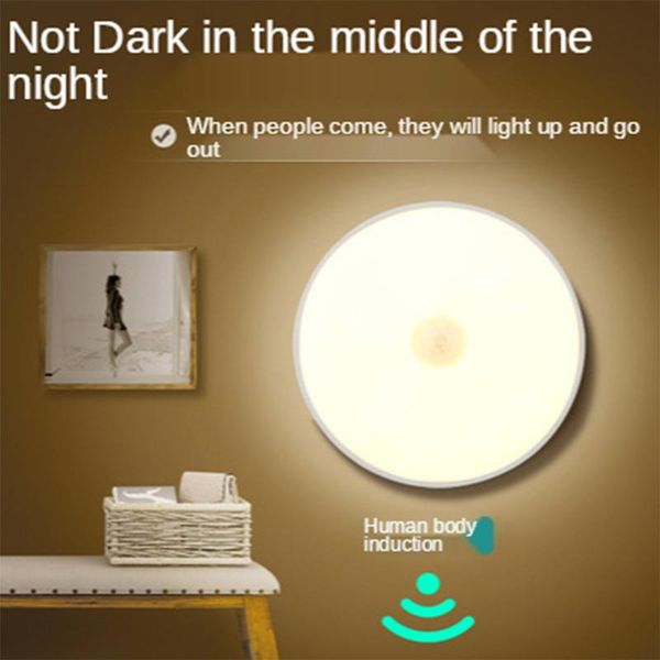 

cabinet light smart bedside usb nightlight led charging sleep bedroom lamp