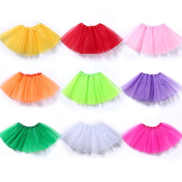 Gonna Tutu per bambine Confezione multipla Gonne da balletto in tulle a tre strati principessa per bambini Z1845-09