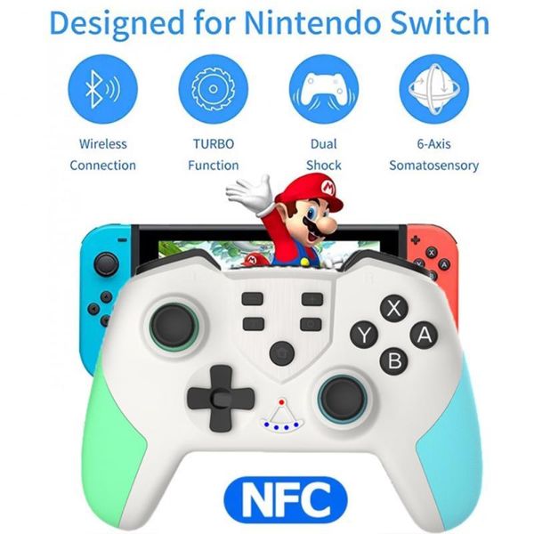 

game controllers & joysticks suitable for switch pro wireless bluetooth-compatible gamepad with nfc/macro programming functiont23 n-switch c